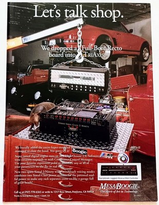 MESA /BOOGIE TRIAXIS GUITAR TUBE PREAMP~1994 PROMO PRINT AD ADVERT POSTER PINUP