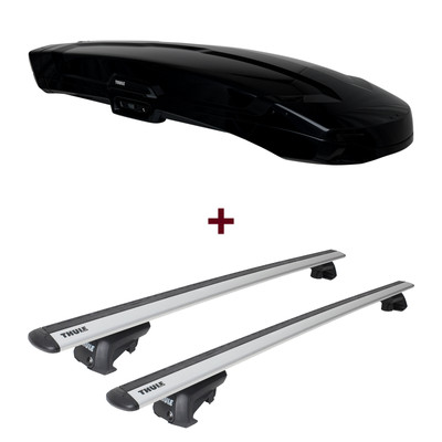 Dachbox Thule Vector Alpine + Dachträger Thule für Toyota Picnic Typ XM1 top