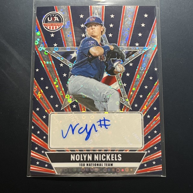 2026 Panini USA Stars & Stripes Nolyn Nickels SILVER DISCO PRIZM AUTO (A1)