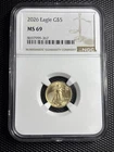 2026 $5 Gold Eagle NGC MS69 1/10 oz American Gold Coin BU High Grade
