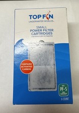 Top Fin Silenstream PF-S Small Filter Cartridges 6-Pack, White, 5.5 x 3.1 in
