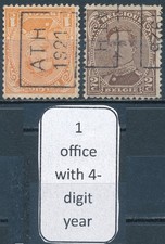 Zgrill89 Belgium Precancel Stamps ATH with Four Digit Year 1921