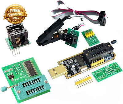 EEPROM BIOS USB Programmer CH341A + SOIC8 Clip + 1.8V Adapter + SOIC8 Adapter