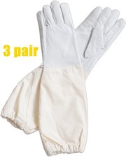 Breathable Bee Beekeeper Gloves Sheepskin Gloves Ventilated Mesh Beekeeping
