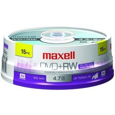Maxell 4x Dvd rw Media - 4.7gb - 15 Pack 634046