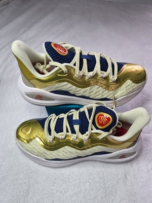 Under Armour Youth Basketball Shoes Gold US Size 7Y