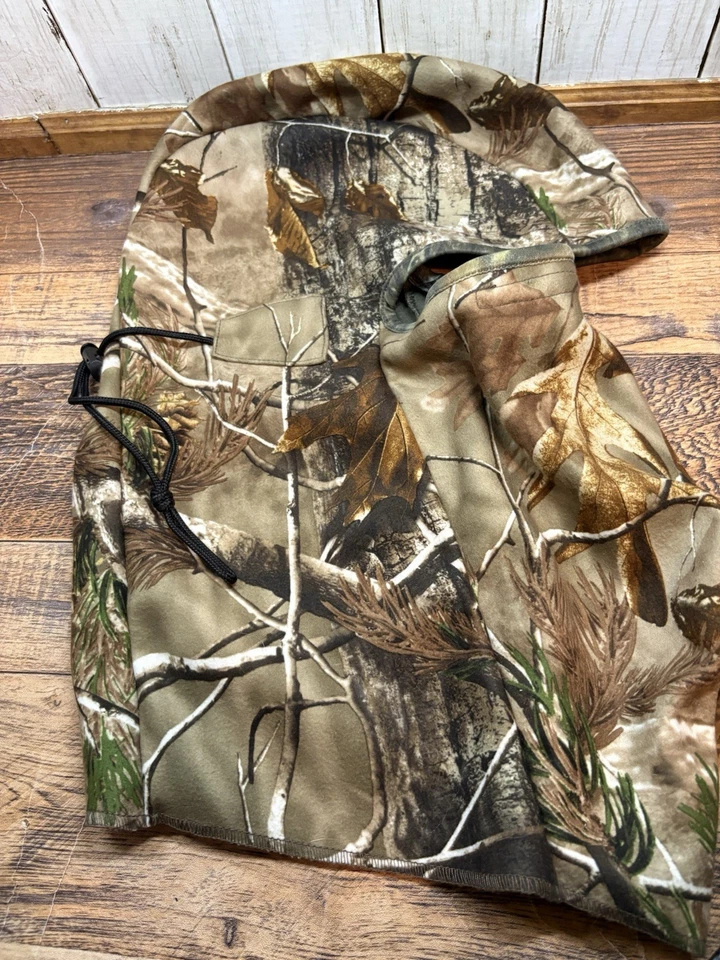 Cabela's Camo Face Mask Hood Balaclava ScentLok Realtree Camouflage Polyester - Image 2 of 4