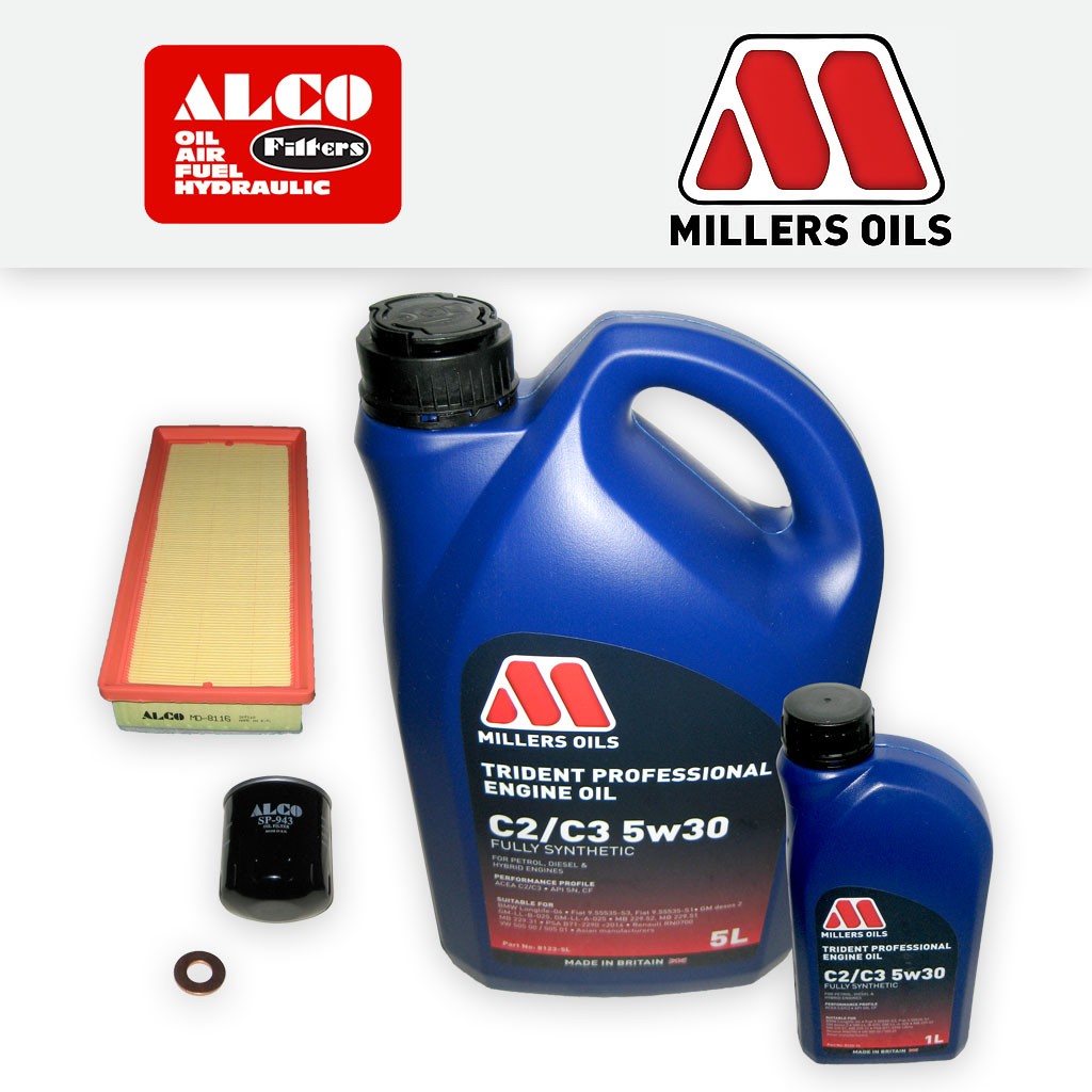 SERVICE KIT for PEUGEOT 508 2.0 HDI HYBRID OIL AIR FILTERS +OIL (2010-2017)