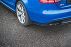 Diffuser flaps for Audi S4 / A4 S-Line B8 sedan, high-gloss black, Maxton