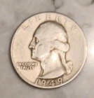1949 Silver Washington Quarter