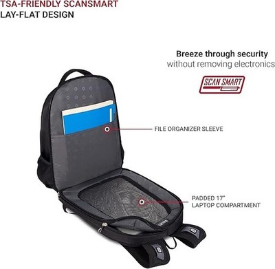 16.6 laptop backpack tsa SwissGear 18