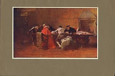 treason - by john pettie original 1902 colour print