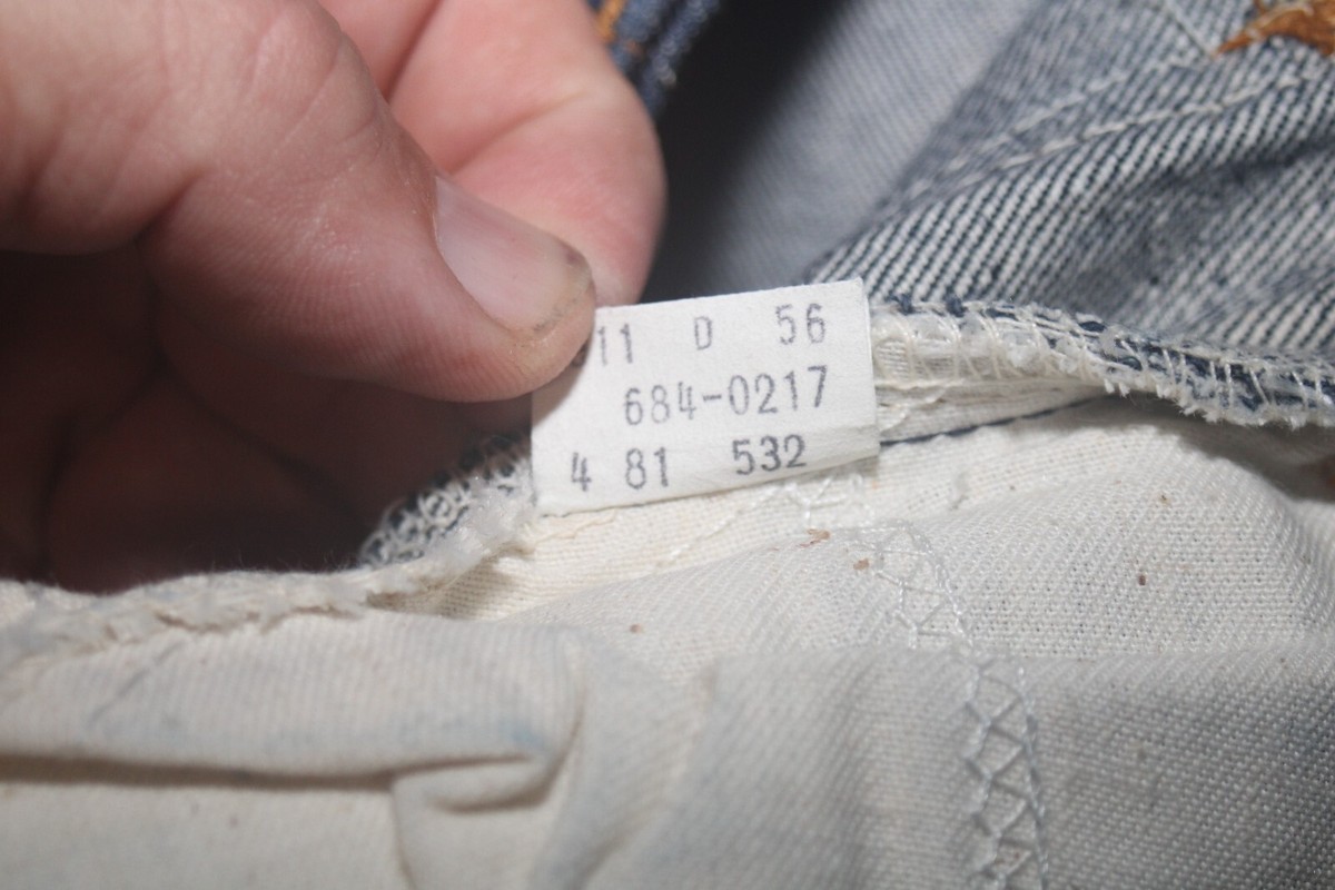 Vintage 80's Levis Mens 684-0217 Orange Tab Flare Jeans 30 x Vintage 80's Levis Mens 684-0217 Orange Tab Flare Jeans 30 x