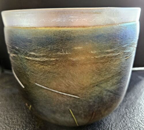 KOSTA BODA Sweden Studio Art Glass Bertil Vallien Artist Collection Tornado Bowl - Picture 4 of 9