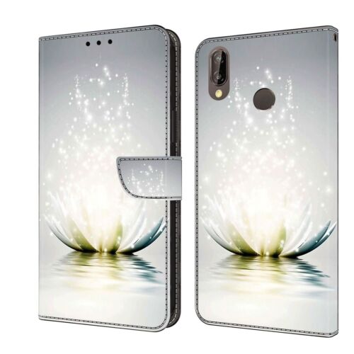 Painted Flip Card Wallet Stand Phone Case For Huawei Y5 Y6 Y7 2018 Honor 7A 8A - Picture 14 of 32