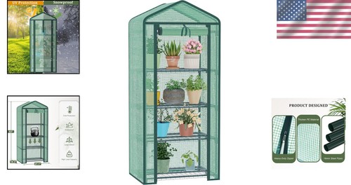 Heavy-Duty Greenhouse for Seedlings with 4 Adjustable Shelves and Easy Setup - Picture 2 of 9