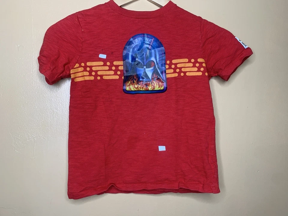 Camiseta Gap Niño Talla Pequeña Cuello Redondo Star Wars Rojo Manga Corta  Foto 2 de 4