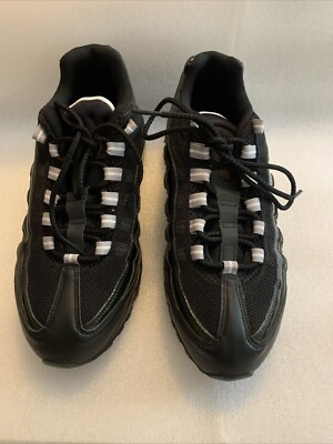 Nike Air Max 95 Men's Triple Black Patent Leather 2011 Size