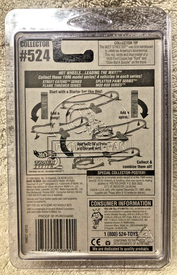 GMC MOTOR HOME hot wheels racing race team 1996 #524 - Image 2 of 2