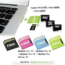 Mini Drive Micro SD TF Card to SD Slot Adapter for Apple MacBook Air/Pro/Retina