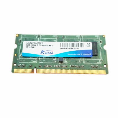 Adata 1GB 1Rx8 PC2-6400S DDR2 Speicher Ram ADOVF1A083FE Gebraucht