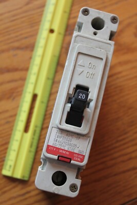 Cutler Hammer HFD 65K 1 Pole 20A Series C Industrial Circuit Breaker