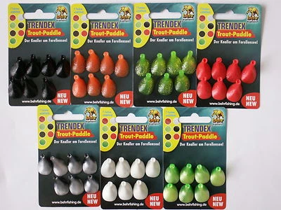 Behr Trendex Trout-Paddle Sbirulino Forellenköder versch. Farben