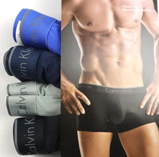 New Mens Calvin Klein Classic Fit Microfiber Stretch Low Rise Trunks 4 Pack XL