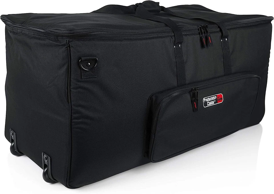 Kit de batería eléctrica grande Gator bolsa con divisores y ruedas ajustables Foto 3 de 4