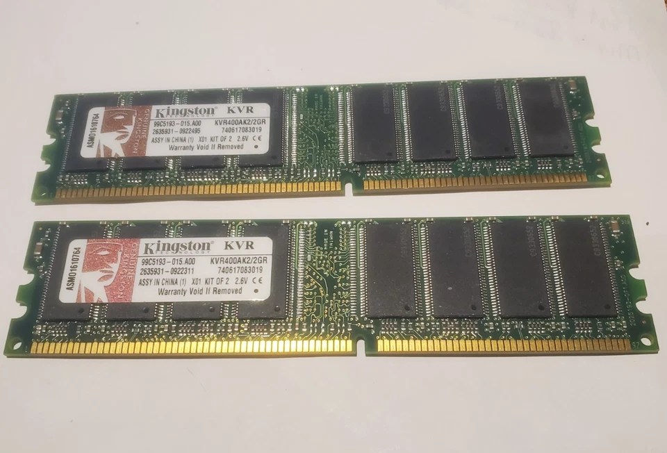 Kingston Value 2GB RAM KVR400AK2/2GR - Image 3 of 4