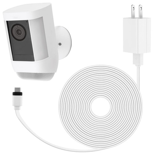 Power Adapter for Ring Spotlight Cam Plus/Pro 25ft/7.5m Outdoor Cable