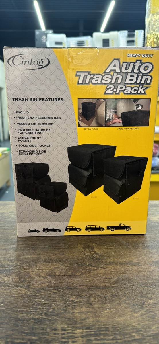 Cintog Automotive Auto Trash Bin Set, 2-pack Heavy Duty | eBay Cintog Automotive Auto Trash Bin Set, 2-pack Heavy Duty | eBay