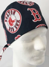Boston Red Sox Lined Medical SkullScrub Cap Surgery Veterinarian Dental Chef Hat