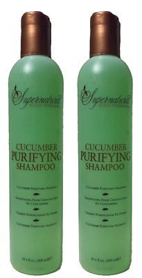 2 Supernatural Ecoly Formulas Cucumber Purifying  Shampoo 10.1 oz  ea (002)