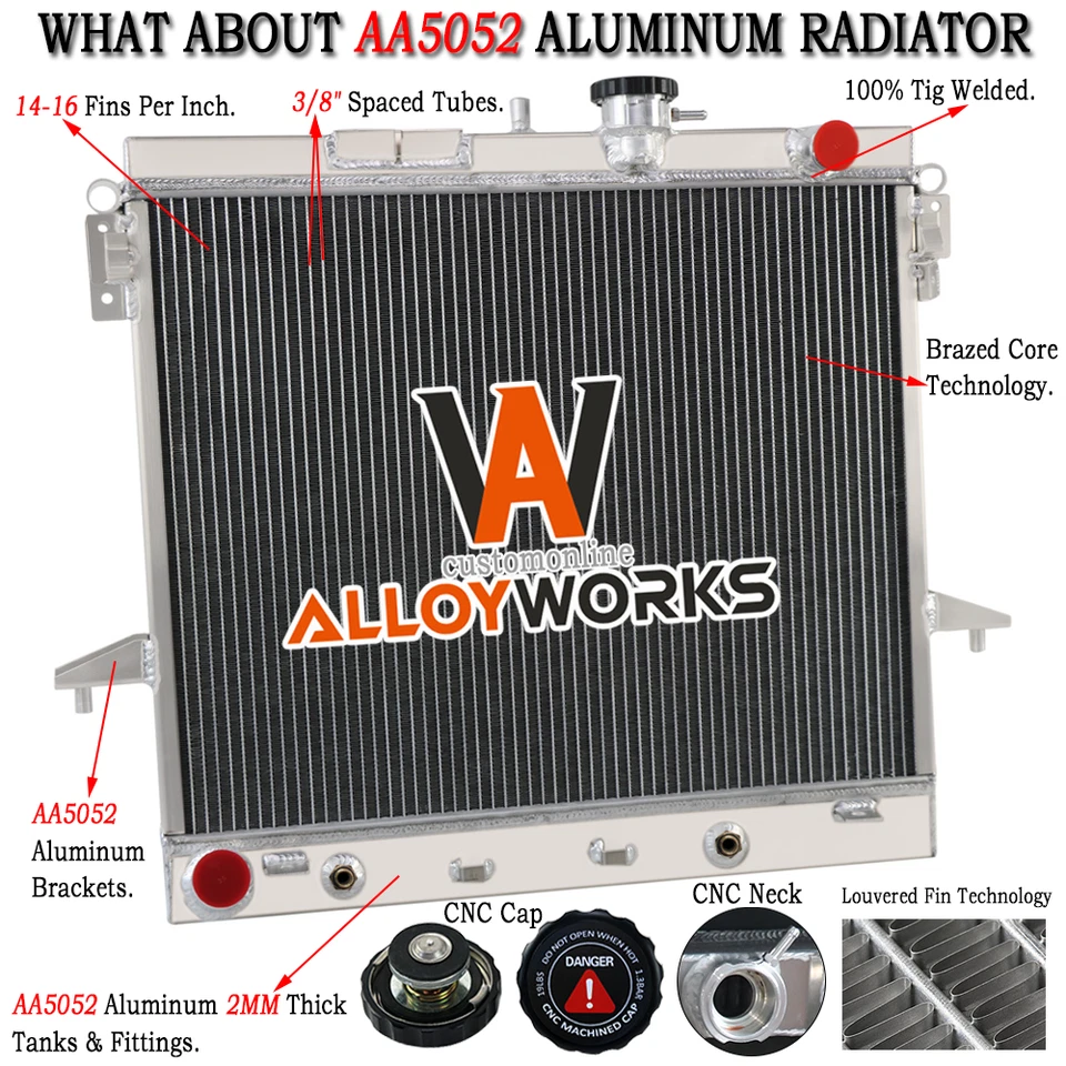 Ventilador de cubierta de radiador Fit 2006-2012 08 2010 Chevy Colorado GMC Canyon Hummer 3 filas Foto 3 de 4