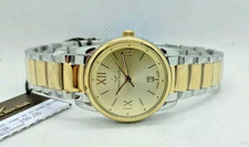 OROLOGIO DONNA LUCIEN ROCHAT ORO E ACCIAIO SWISS MADE, GESTE LADY,DIAL CHAMPAGNE
