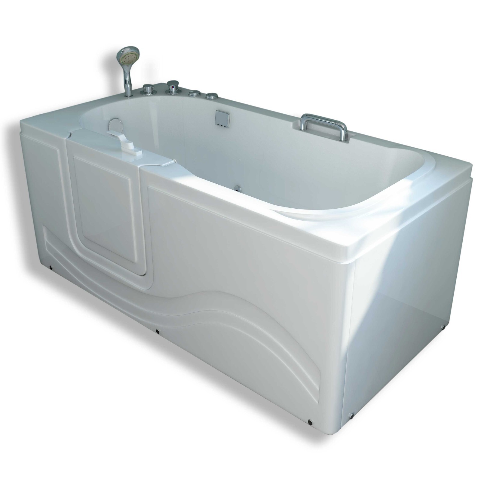 Whirlpool bathtub with door hydrotherapy Walk-in 60” x 30” 6 jets DOLLY |  eBay