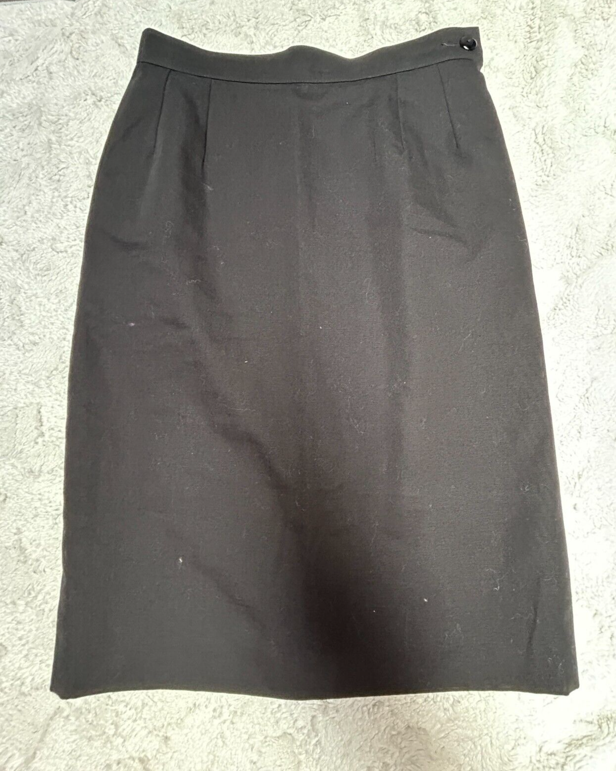 Gonna a matita Yves Saint Laurent donna pieghetta davanti carriera taglia 6 nera Francia