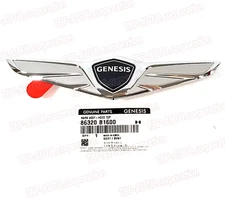 GENUINE ® Front Hood Wing Emblem Badge for 18-20 Genesis G80 Sedan 86320B1600