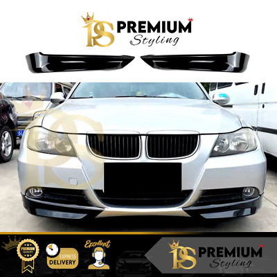 BMW M3 E90 E92 E93 Glanz Schwarz Front Stoßstange Ecke Splitter Body Kit 2008-2013