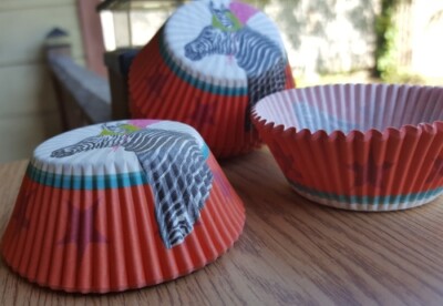 25 Cupcake Carnival Circust Animal Zoo Zebra Zebras Cups Unique Adorable