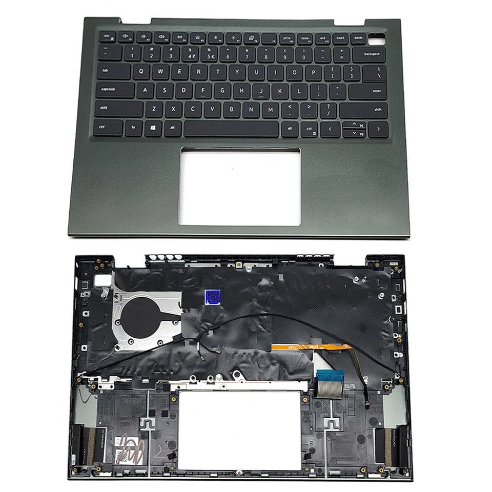 Nuevo teclado retroiluminado con reposamanos verde para Dell Inspiron 14 5410 7415 2 en 1 0VJ2PX Foto 2 de 4