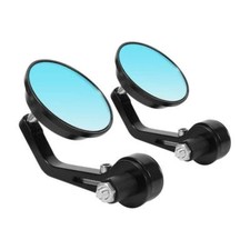 7/8" Pair Motorcycle Handle Bar End Side Mirrors For Honda Triumph Yamaha Suzuki