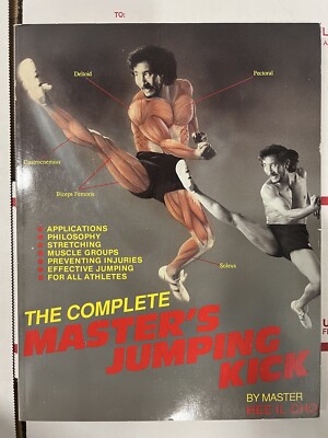Complete Master's Jump paperback Kick Book - Hee Il Cho  1989 taekwondo