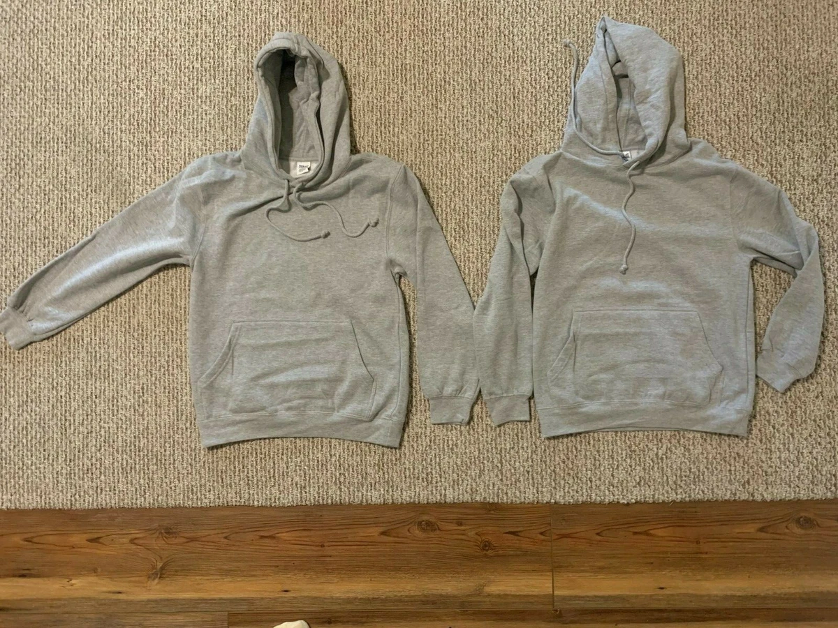 2 total Everlast Hoodie (75% cotton 25% polyester) Sweatshirt Gray