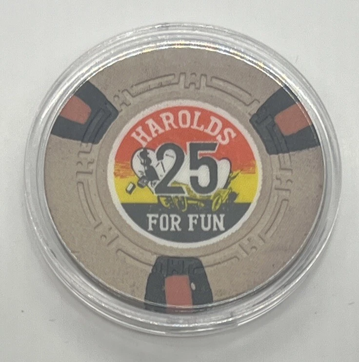 Harold's Club Casino Reno NV $25 Chip HCE N5112 1965 - Ray A - From Fire - Image 2 of 2