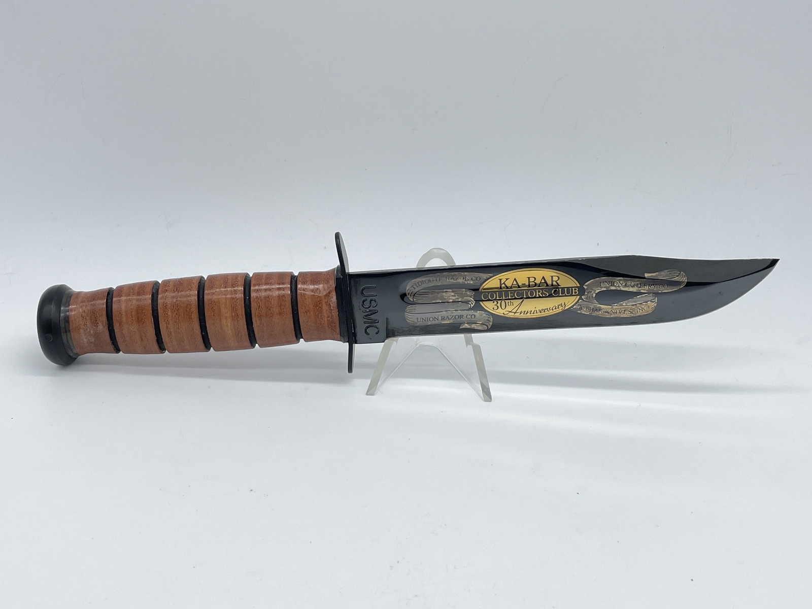 KABAR CK05 Collectors Club 30 Anniversary USMC Fighter w/ Sheath MINT