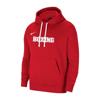 Mens Nike BOXING Cotton Hoodie Sweatshirt Red Sizes S-2XL