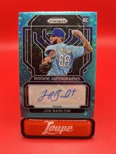 Joe Barlow 2022 Panini Prizm Teal Donut Prizm Rookie Auto #’d/13 Texas Rangers