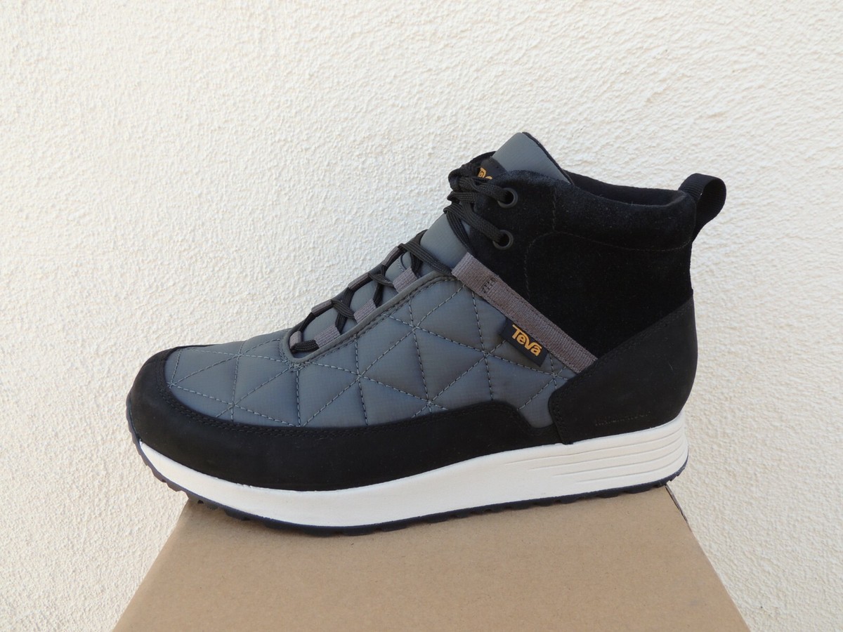 TEVA BLACK/ GREY WATERPROOF EMBER COMMUTE SNEAKER BOOT, MEN  display picture 1